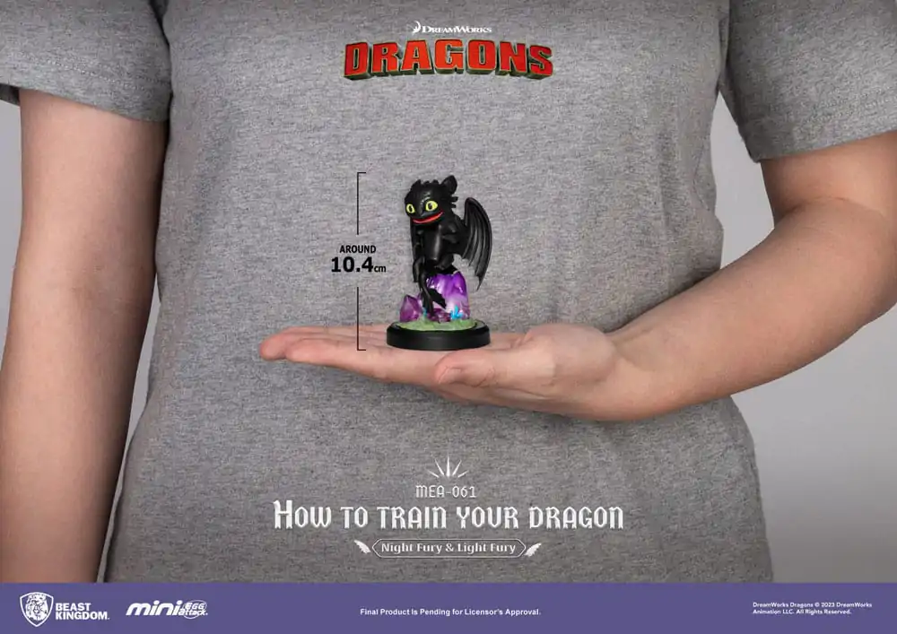 How To Train Your Dragon Egg Attack 2 db-os Mini figura csomag Night Fury &amp; Light Fury 10 cm termékfotó