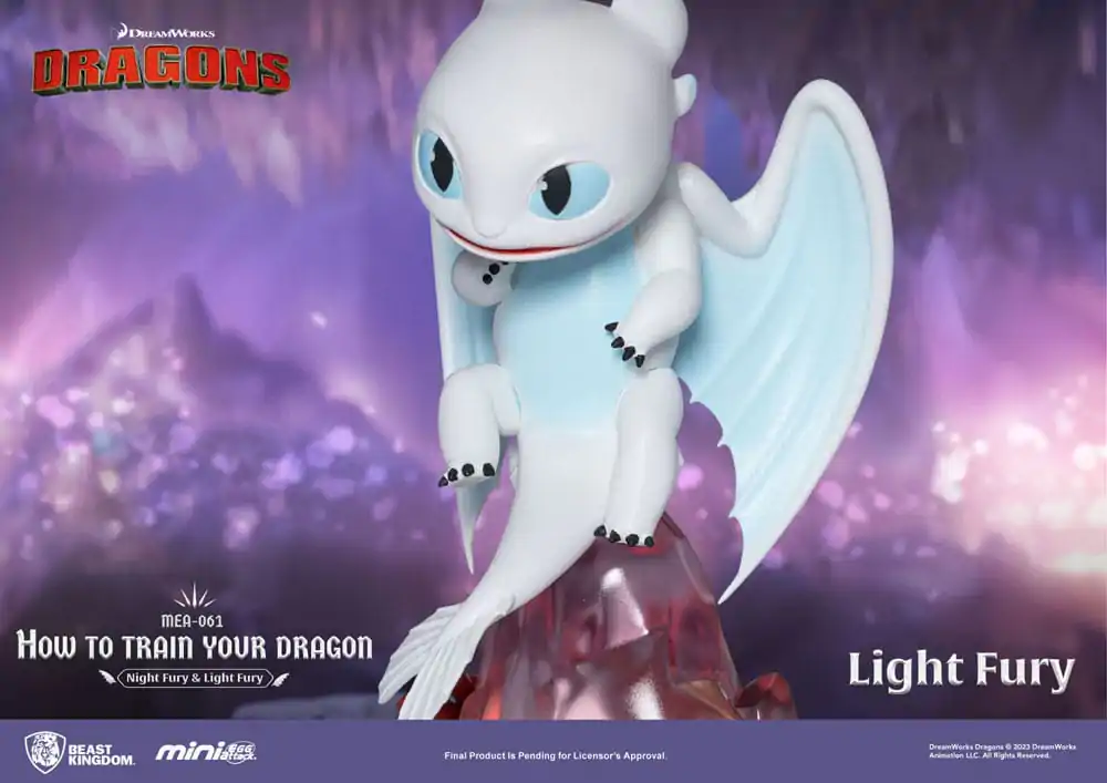 How To Train Your Dragon Egg Attack 2 db-os Mini figura csomag Night Fury &amp; Light Fury 10 cm termékfotó