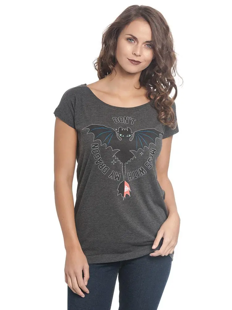 How to Train Your Dragon női póló Don't Mess termékfotó