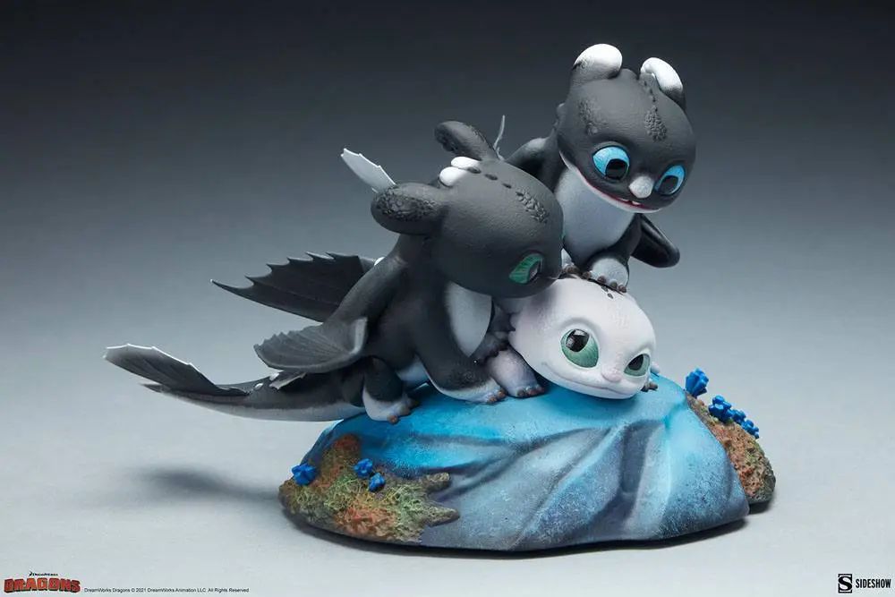 How to Train Your Dragon: The Hidden World Dart, Pouncer and Ruffrunner szobor figura 15 cm termékfotó