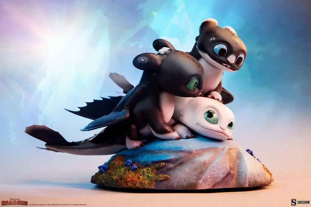 How to Train Your Dragon: The Hidden World Dart, Pouncer and Ruffrunner szobor figura 15 cm termékfotó