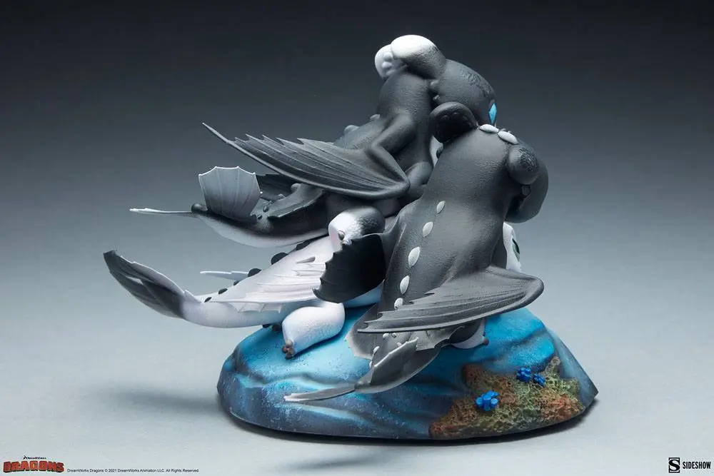 How to Train Your Dragon: The Hidden World Dart, Pouncer and Ruffrunner szobor figura 15 cm termékfotó