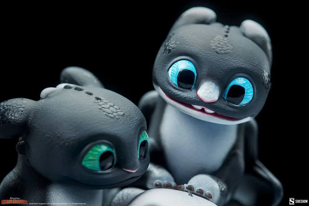 How to Train Your Dragon: The Hidden World Dart, Pouncer and Ruffrunner szobor figura 15 cm termékfotó