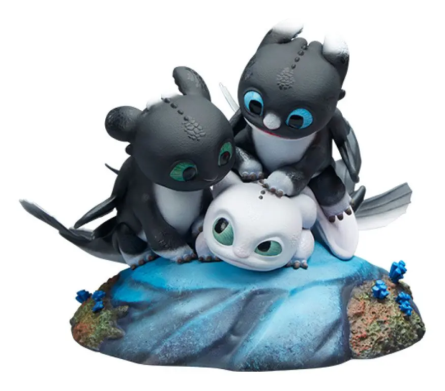 How to Train Your Dragon: The Hidden World Dart, Pouncer and Ruffrunner szobor figura 15 cm termékfotó