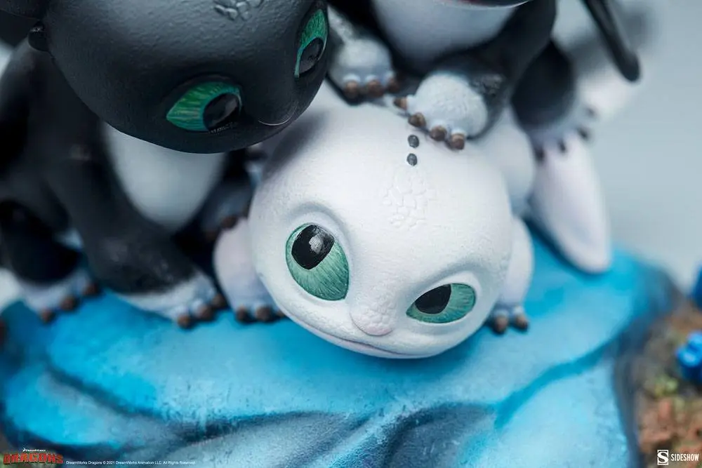 How to Train Your Dragon: The Hidden World Dart, Pouncer and Ruffrunner szobor figura 15 cm termékfotó