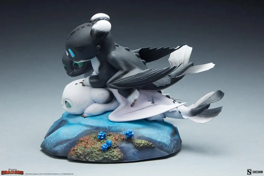 How to Train Your Dragon: The Hidden World Dart, Pouncer and Ruffrunner szobor figura 15 cm termékfotó