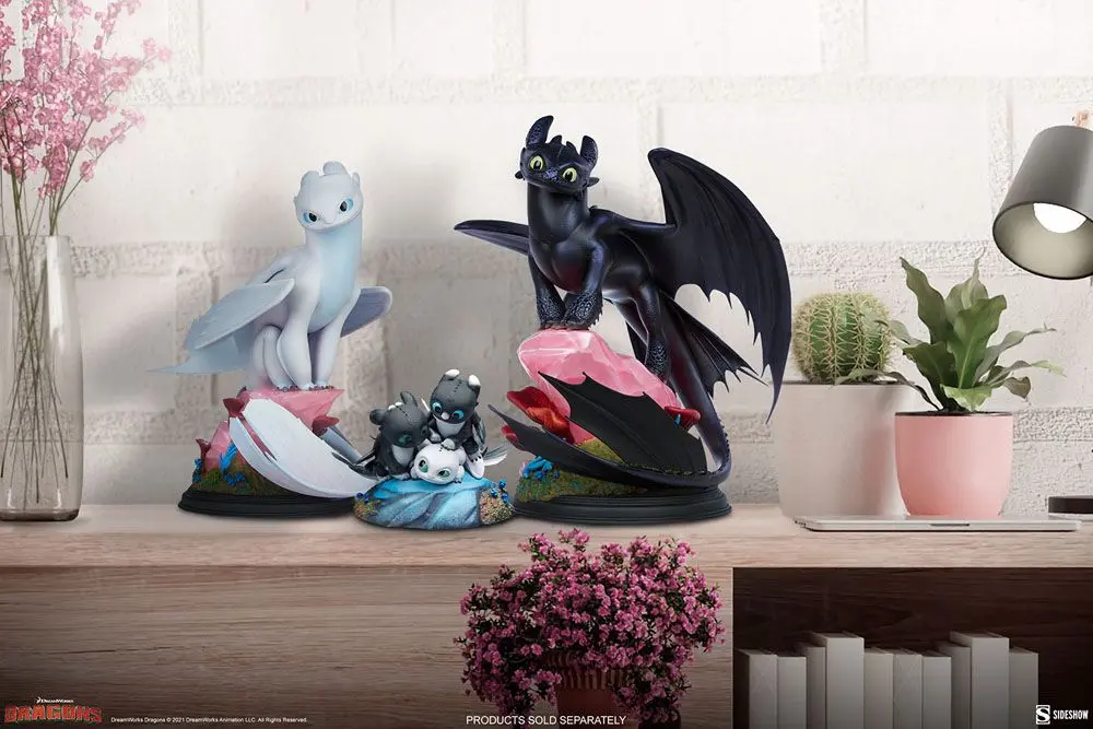 How to Train Your Dragon: The Hidden World Dart, Pouncer and Ruffrunner szobor figura 15 cm termékfotó