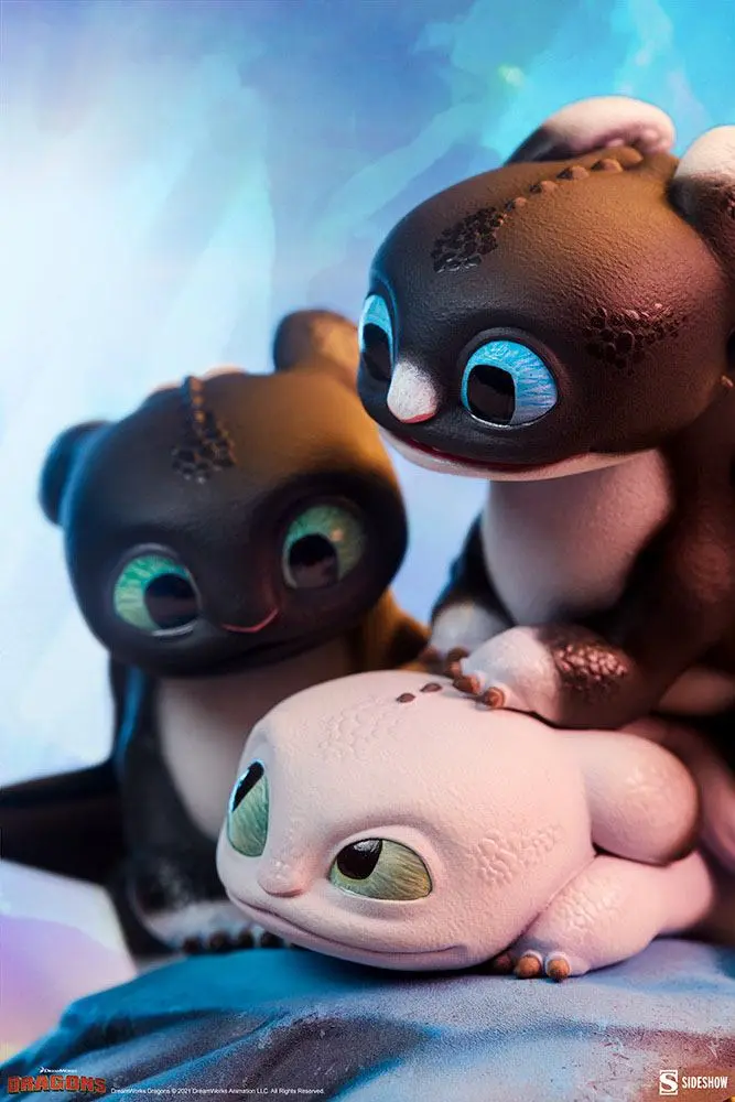 How to Train Your Dragon: The Hidden World Dart, Pouncer and Ruffrunner szobor figura 15 cm termékfotó