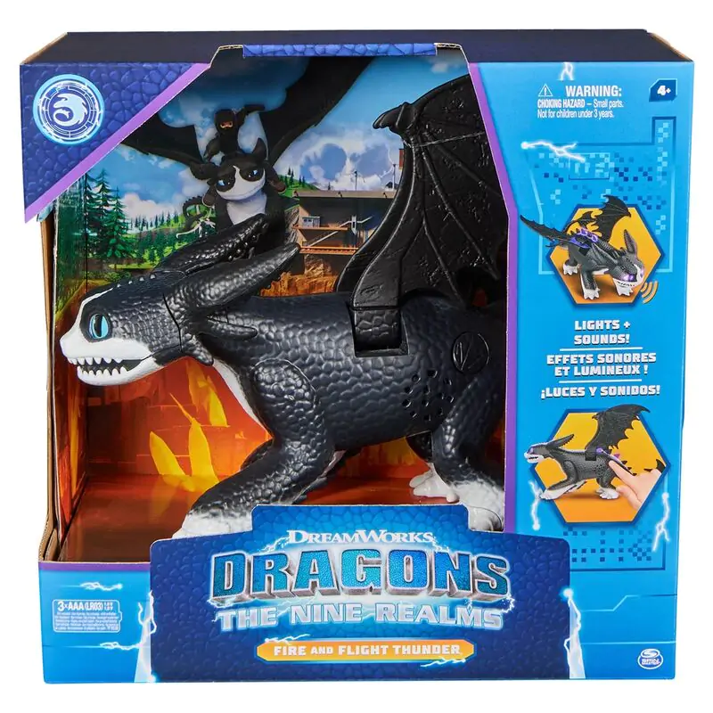 How to Train Your Dragon The Nine Realms Fire and Flight Thunder interaktív figura termékfotó