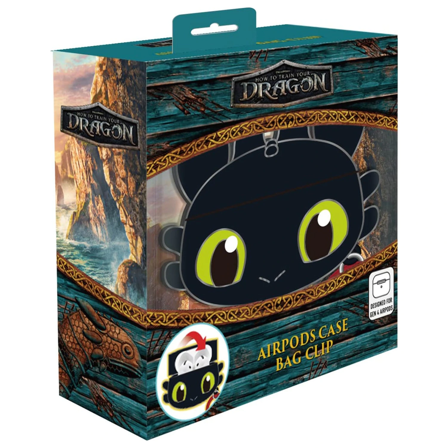 How to Train Your Dragon Toothless 3D AirPods tartó termékfotó