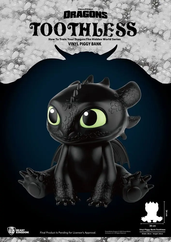 How To Train Your Dragon Piggy Vinyl Bank Toothless 30 cm termékfotó