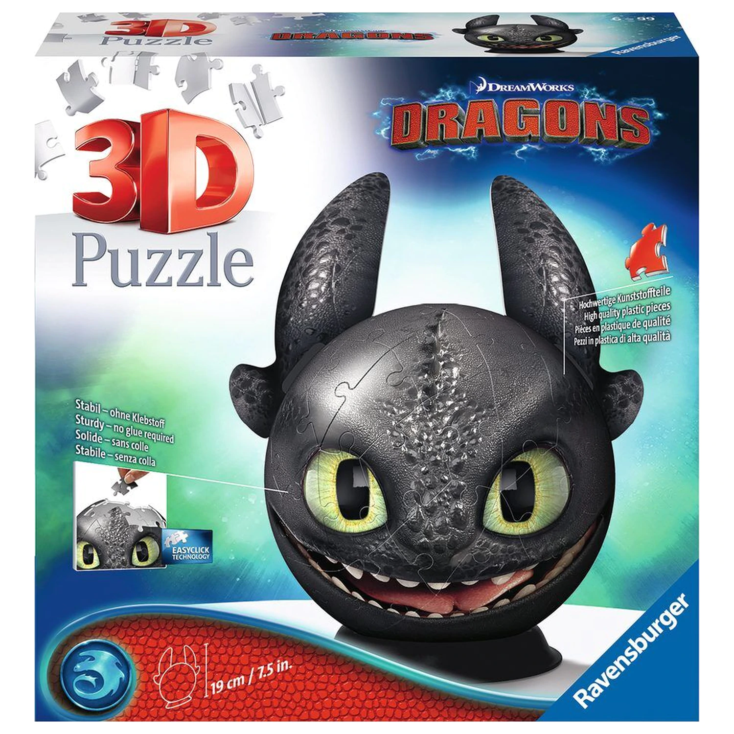 How to Train Your Dragon Toothless puzzle Ball 3D 72db-os termékfotó