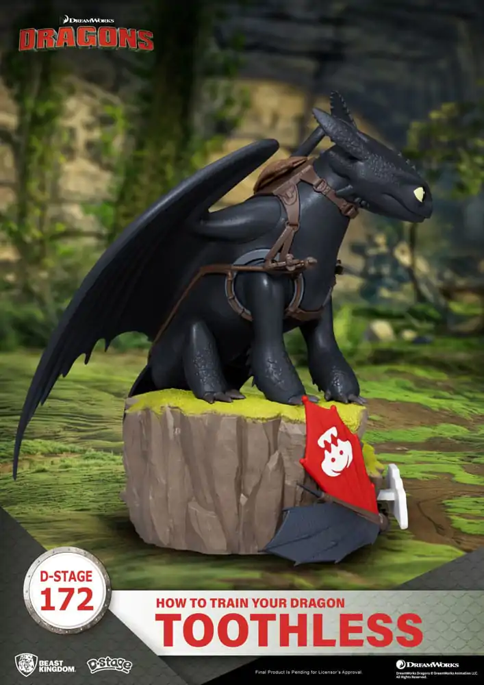 How To Train Your Dragon Toothless szobor figura 14 cm termékfotó