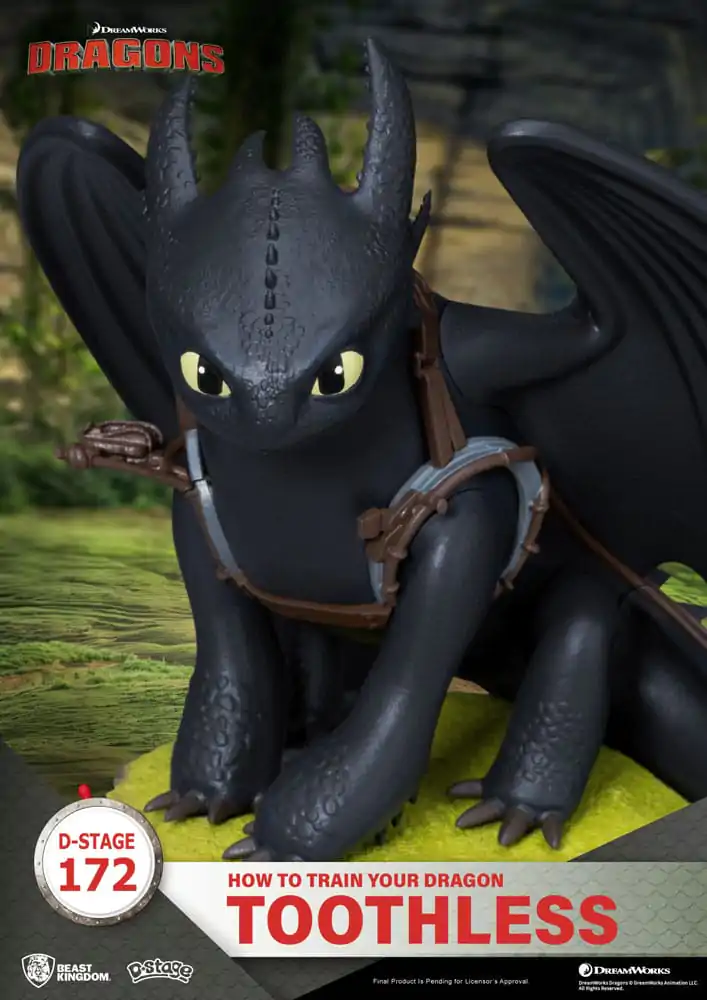 How To Train Your Dragon Toothless szobor figura 14 cm termékfotó