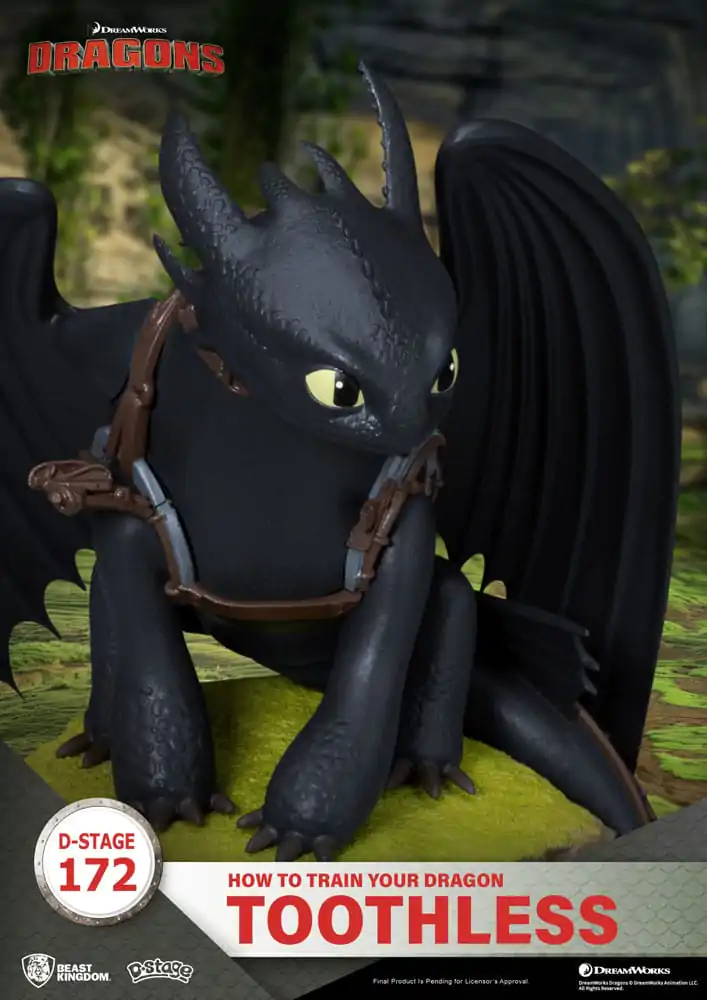 How To Train Your Dragon Toothless szobor figura 14 cm termékfotó