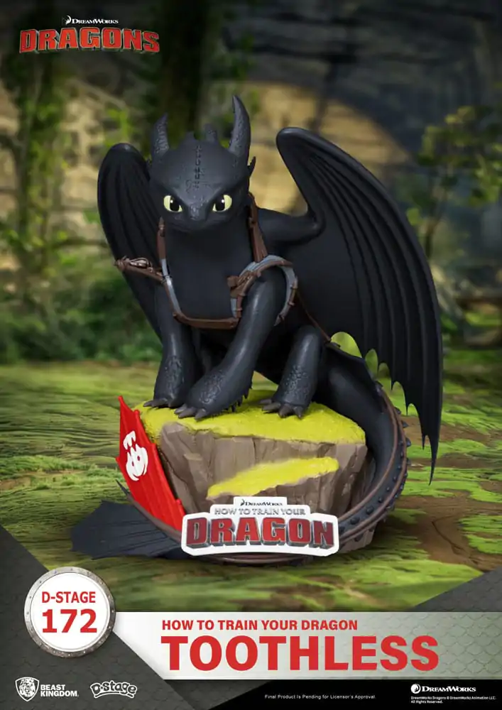 How To Train Your Dragon Toothless szobor figura 14 cm termékfotó