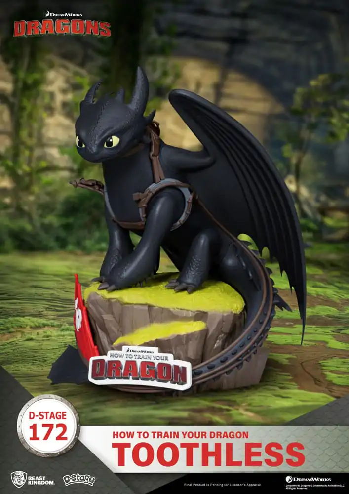 How To Train Your Dragon Toothless szobor figura 14 cm termékfotó