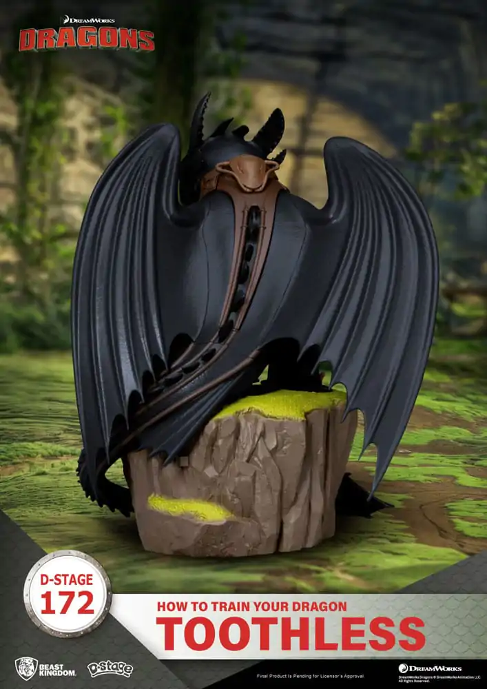 How To Train Your Dragon Toothless szobor figura 14 cm termékfotó