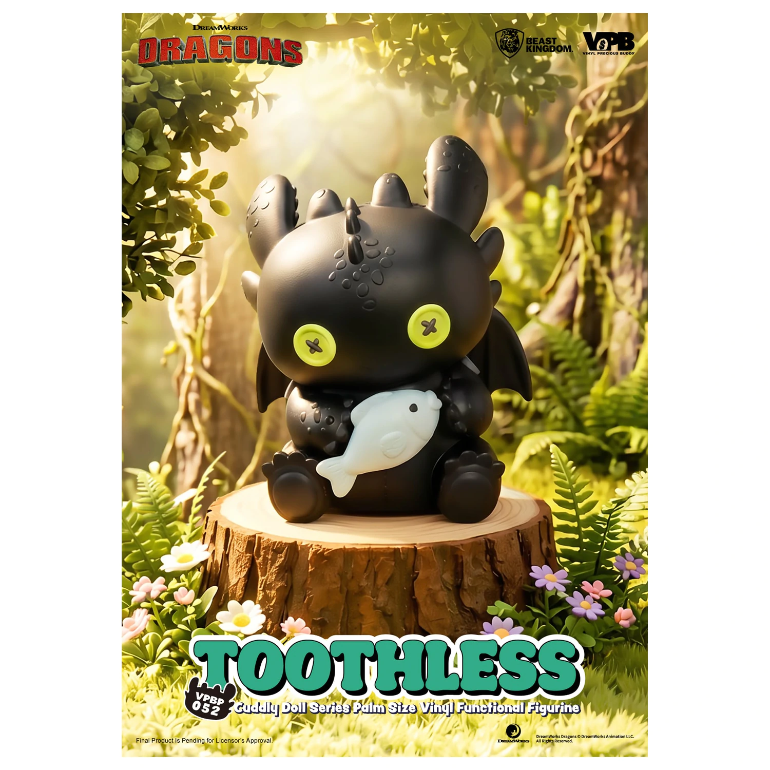 HOW TO TRAIN YOUR DRAGON Toothless Vinyl persely figura 11.7cm termékfotó