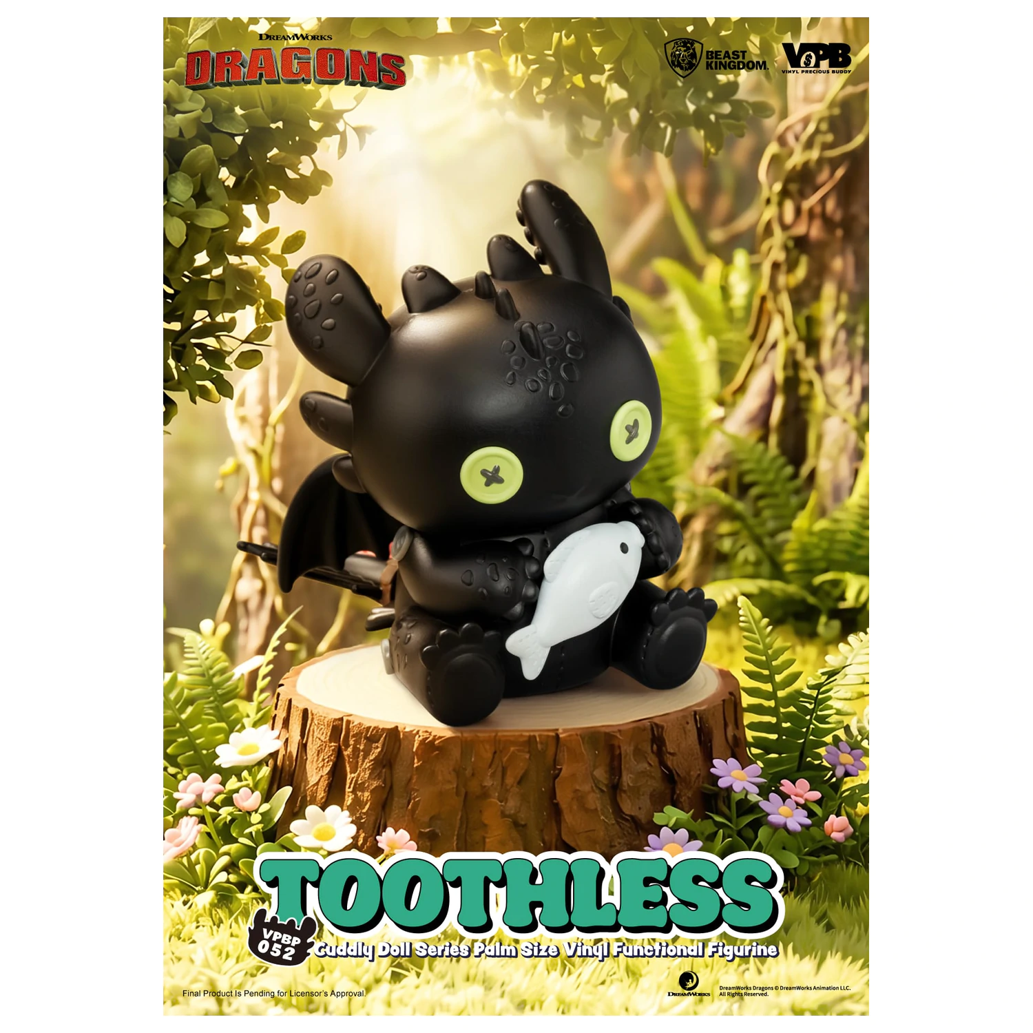 HOW TO TRAIN YOUR DRAGON Toothless Vinyl persely figura 11.7cm termékfotó