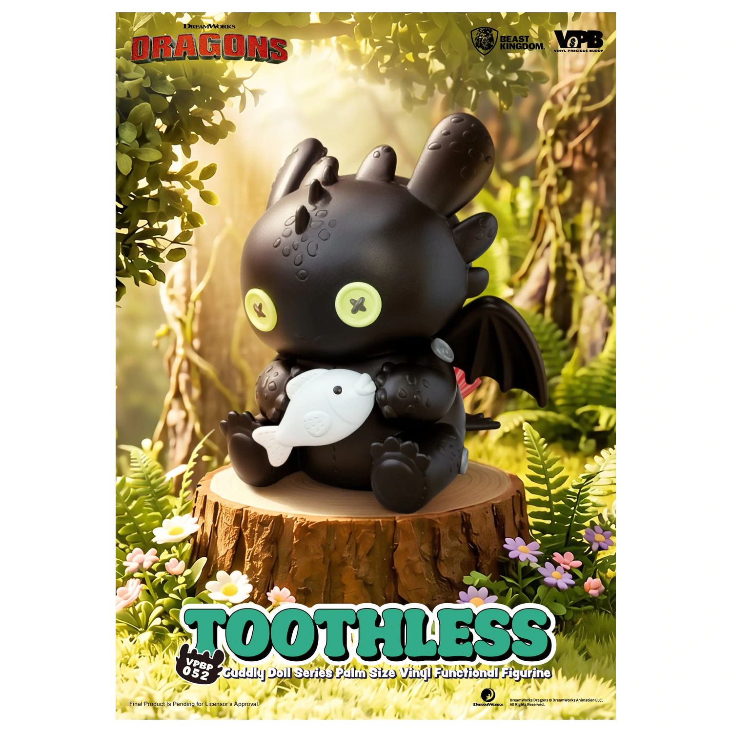 HOW TO TRAIN YOUR DRAGON Toothless Vinyl persely figura 11.7cm termékfotó