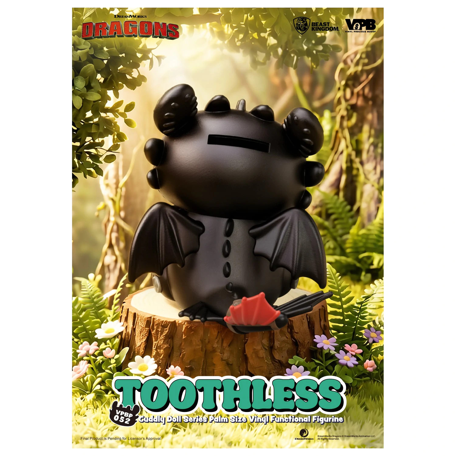 HOW TO TRAIN YOUR DRAGON Toothless Vinyl persely figura 11.7cm termékfotó