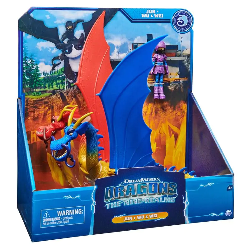 How to Train Your Dragon Wu and Wei The Nine Realms 2db-os figura csomag termékfotó