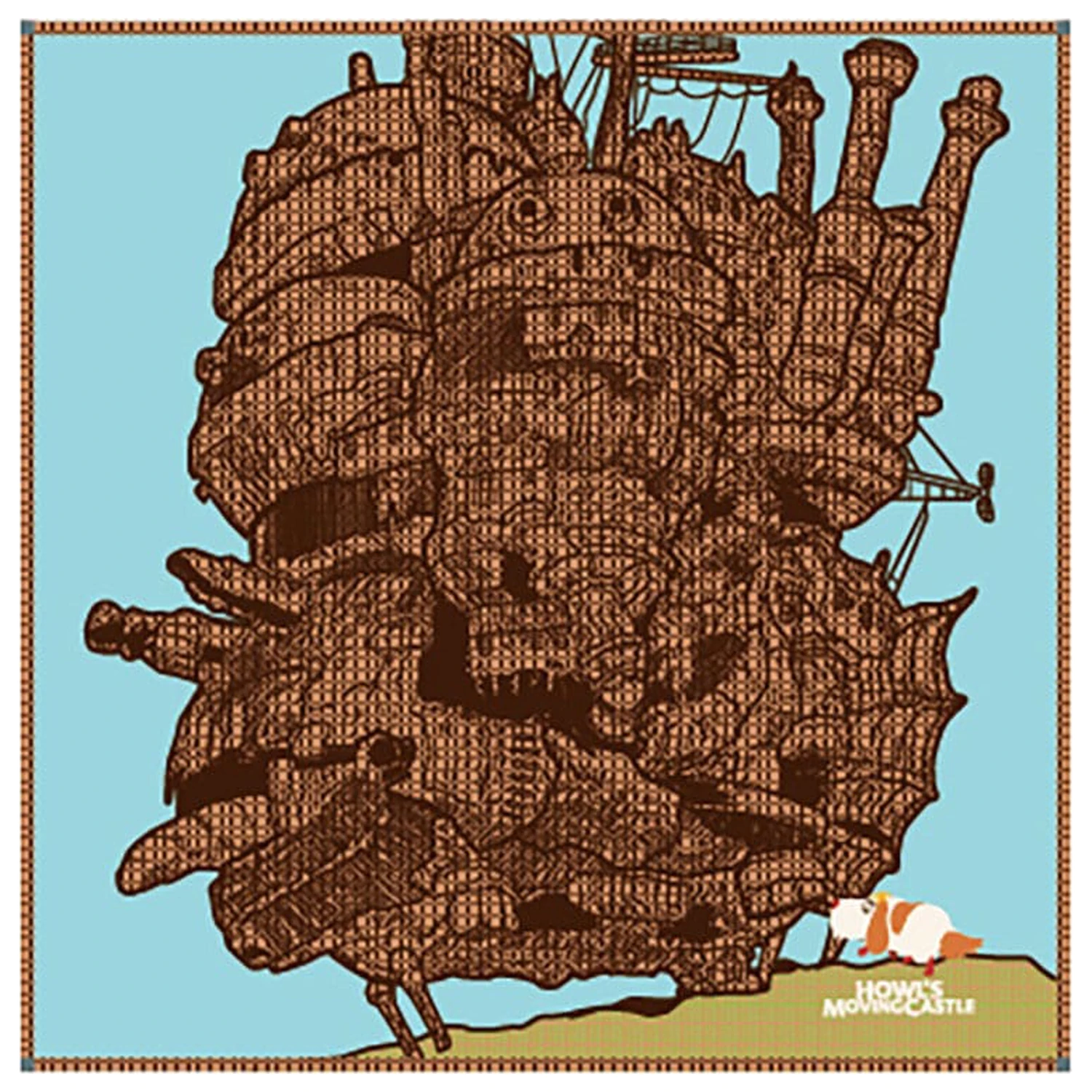 Howl´s Moving Castle Imabari Hauru's Castle zsebkendő 40 x 40 cm  termékfotó