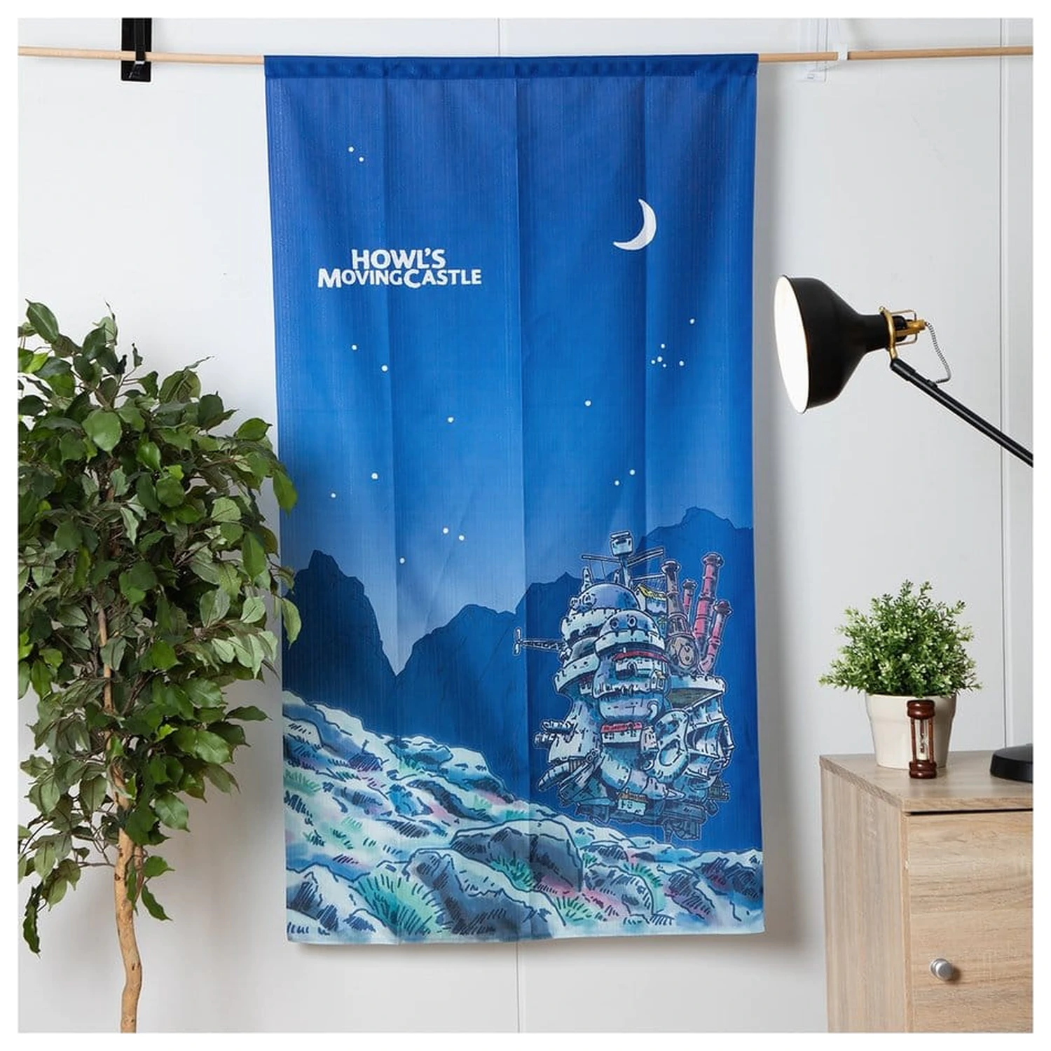 Howl's Moving Castle Noren Curtains Moonlit night ajtófüggöny termékfotó