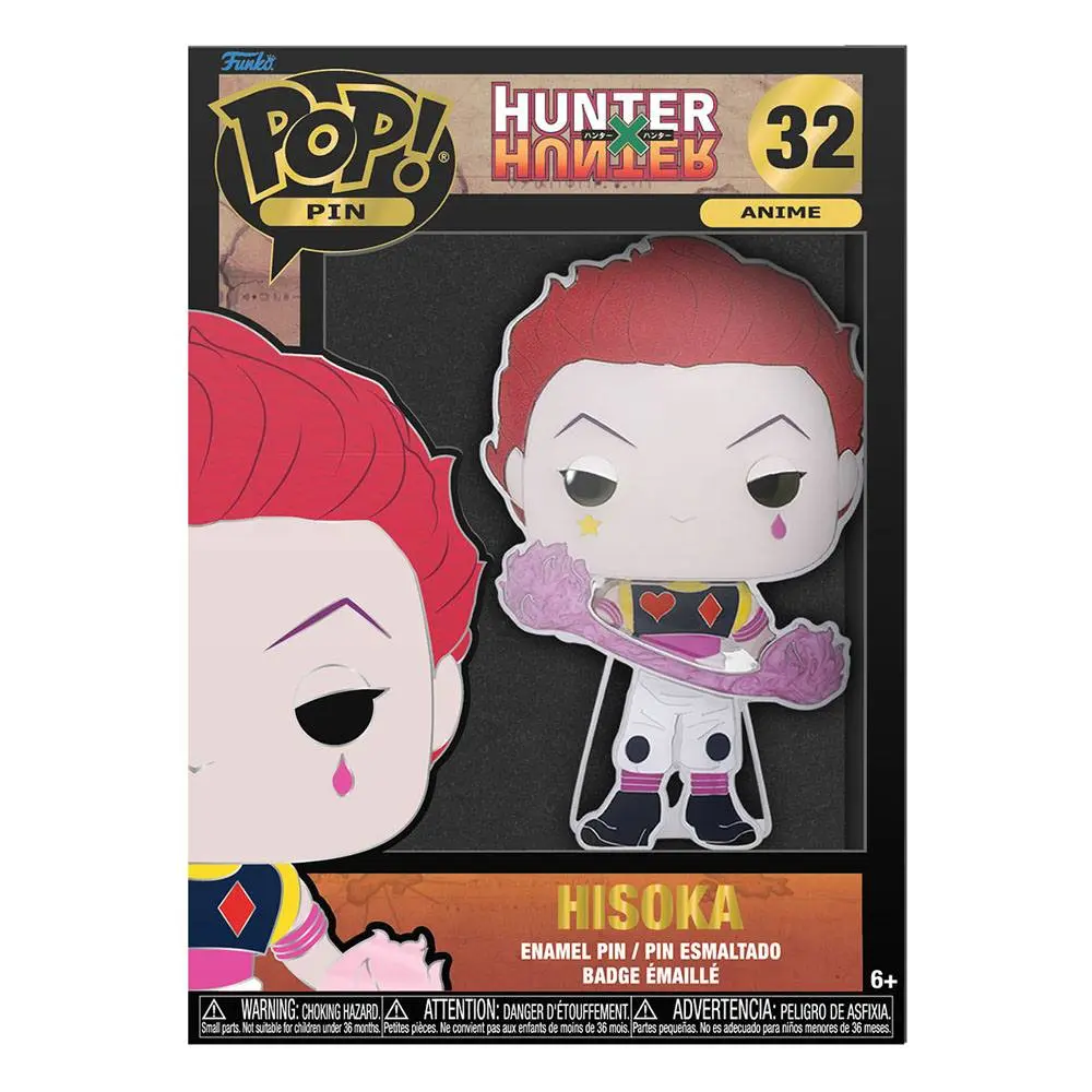 Hunter &amp; Hunter Funko POP! Enamel Pin Hisoka 10 cm termékfotó