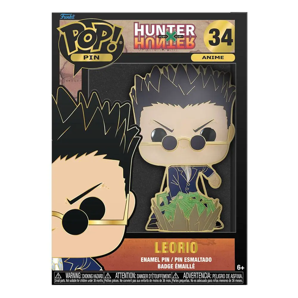 Hunter &amp; Hunter Funko POP! Enamel Pin Leorio 10 cm termékfotó