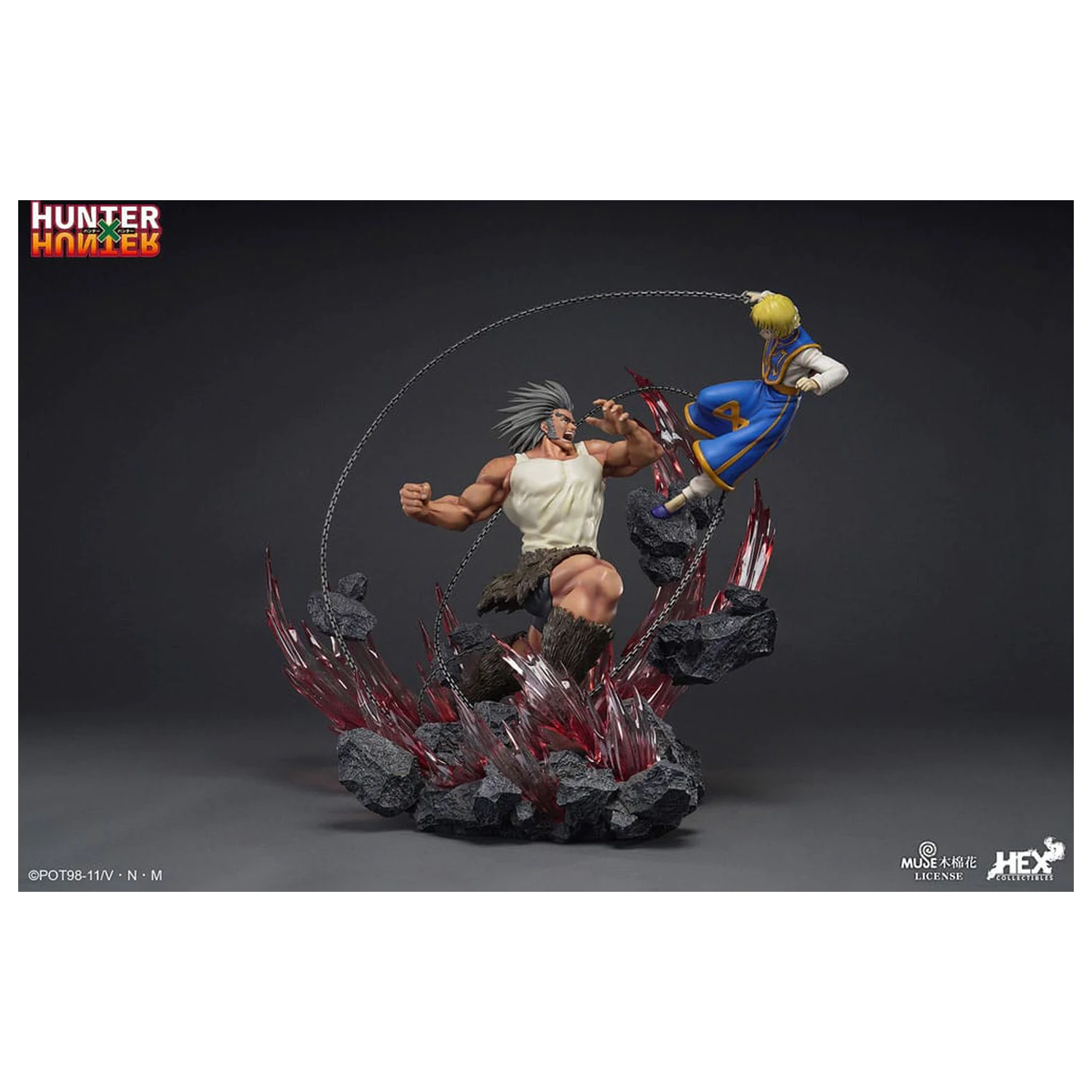 Hunter x Hunter Elite Dynamic 1/6 Kurapika Vs Uvogin szobor figura 61 cm termékfotó