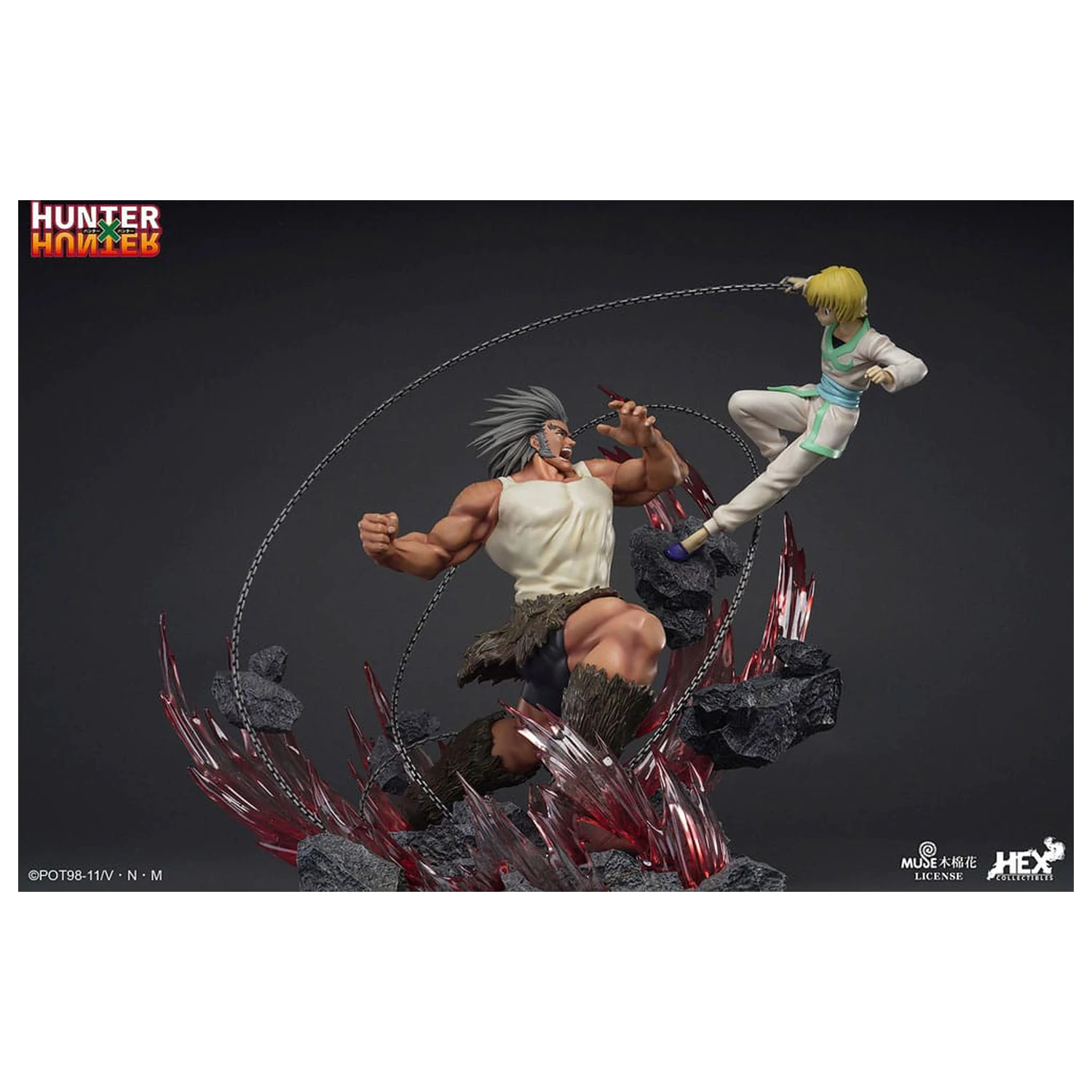 Hunter x Hunter Elite Dynamic 1/6 Kurapika Vs Uvogin szobor figura 61 cm termékfotó
