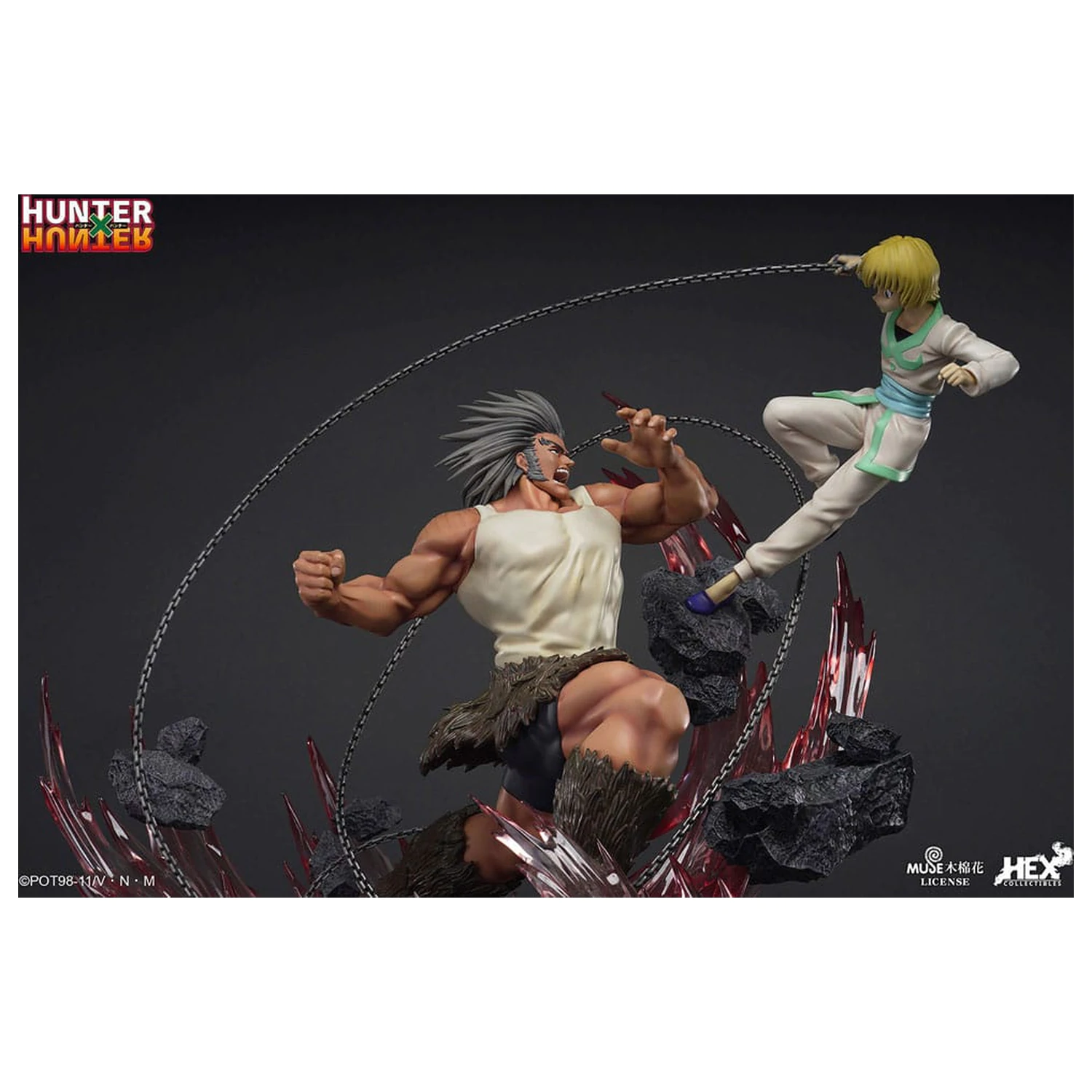Hunter x Hunter Elite Dynamic 1/6 Kurapika Vs Uvogin szobor figura 61 cm termékfotó