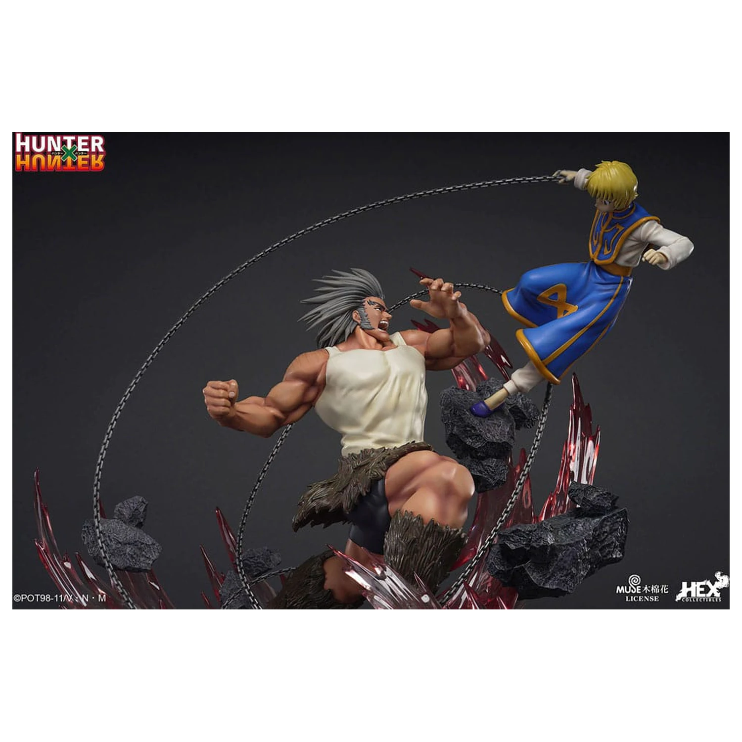 Hunter x Hunter Elite Dynamic 1/6 Kurapika Vs Uvogin szobor figura 61 cm termékfotó