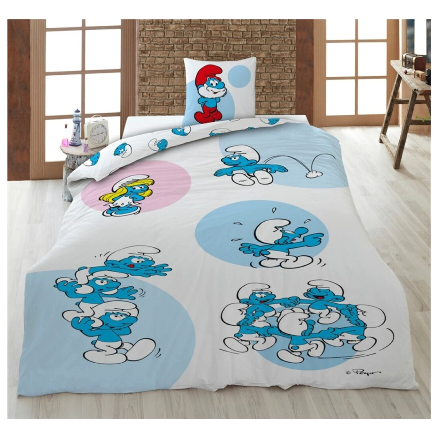 Hupikék törpikék Fun ágyneműhuzat  termékfotó