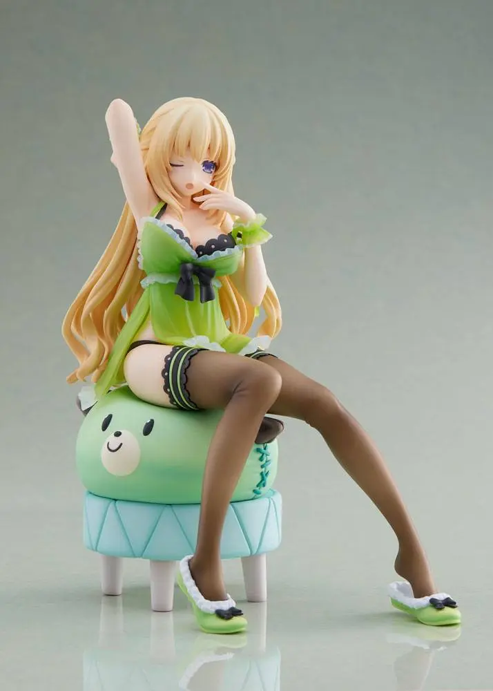 Hyperdimension Neptunia 1/8 Neptunia Vert Waking Up Ver. Limitált kiadás szobor figura 17 cm termékfotó