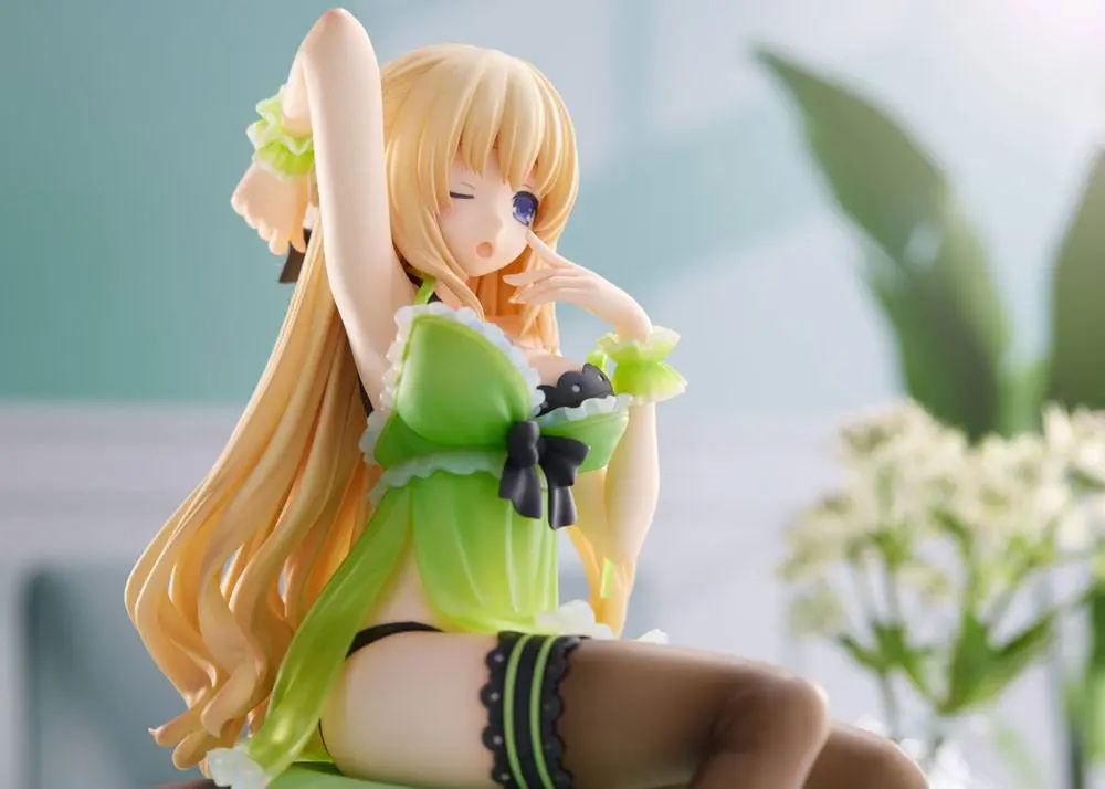 Hyperdimension Neptunia 1/8 Neptunia Vert Waking Up Ver. Limitált kiadás szobor figura 17 cm termékfotó