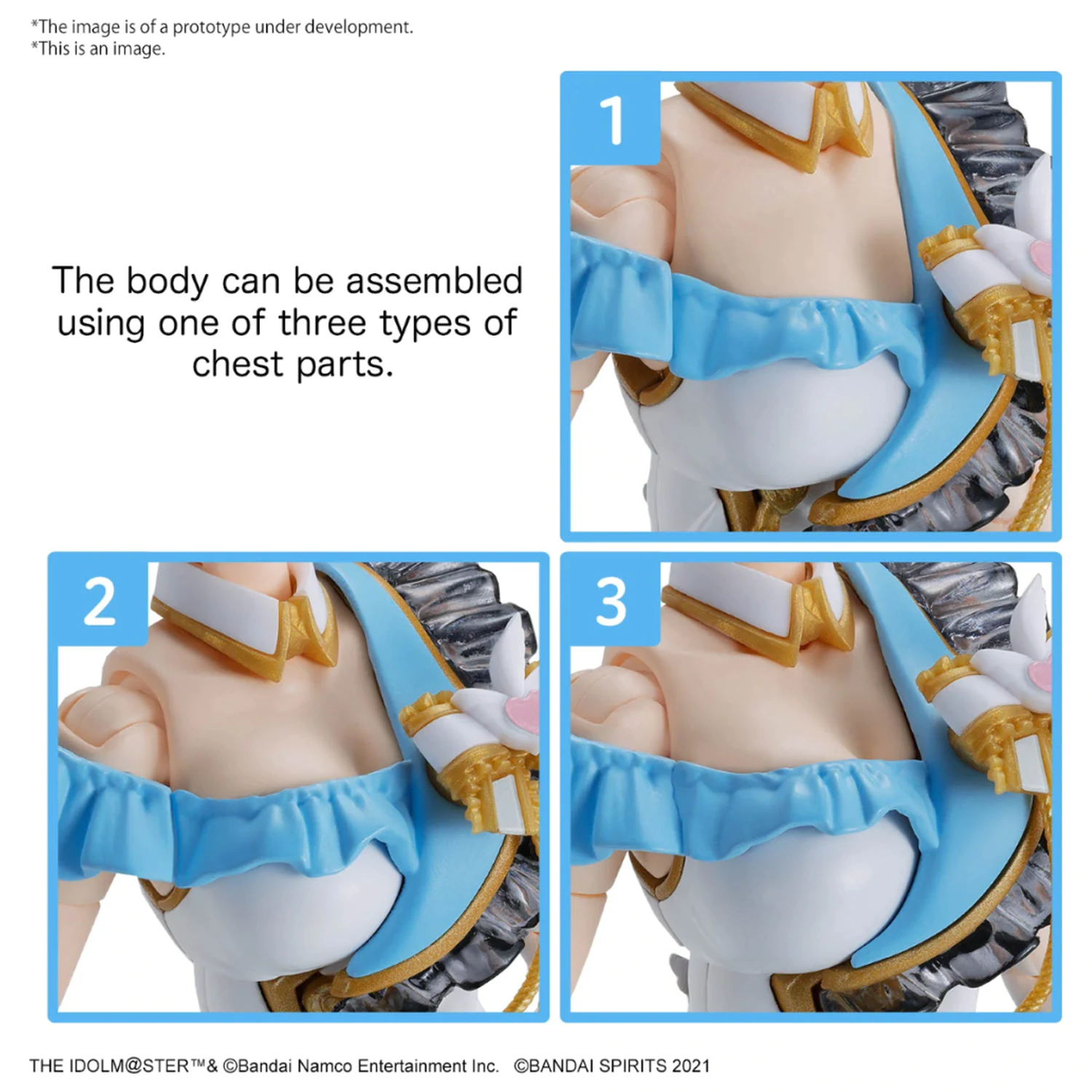 IDOLM@STER Option Body Parts Beyond The Blue Sky 1 modell készlet kiegészítő csomag termékfotó