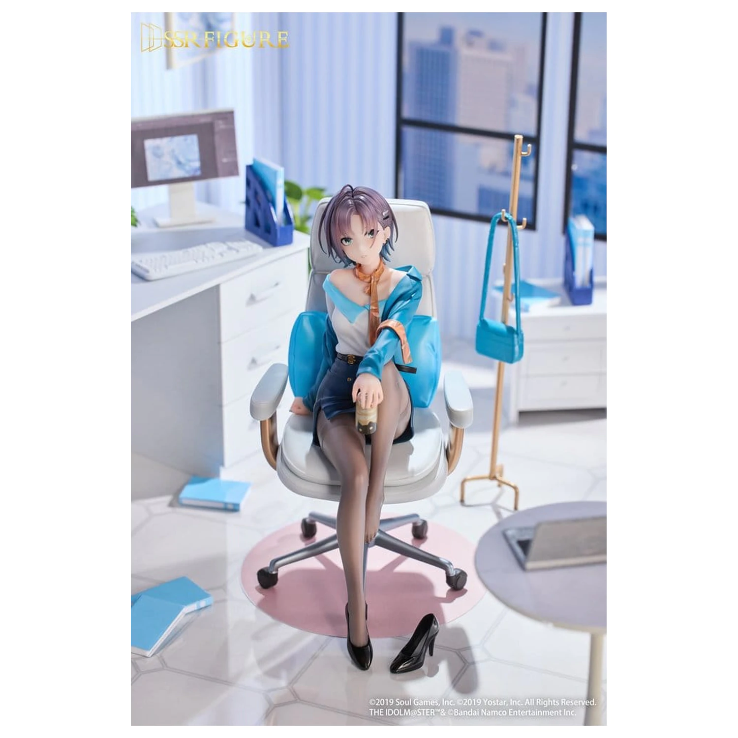 Idolmaster Shiny Colors x Mahjong Soul SSR 1/7 Asakura Tooru Leisurely Grace Ver. PVC szobor figura 21 cm   termékfotó