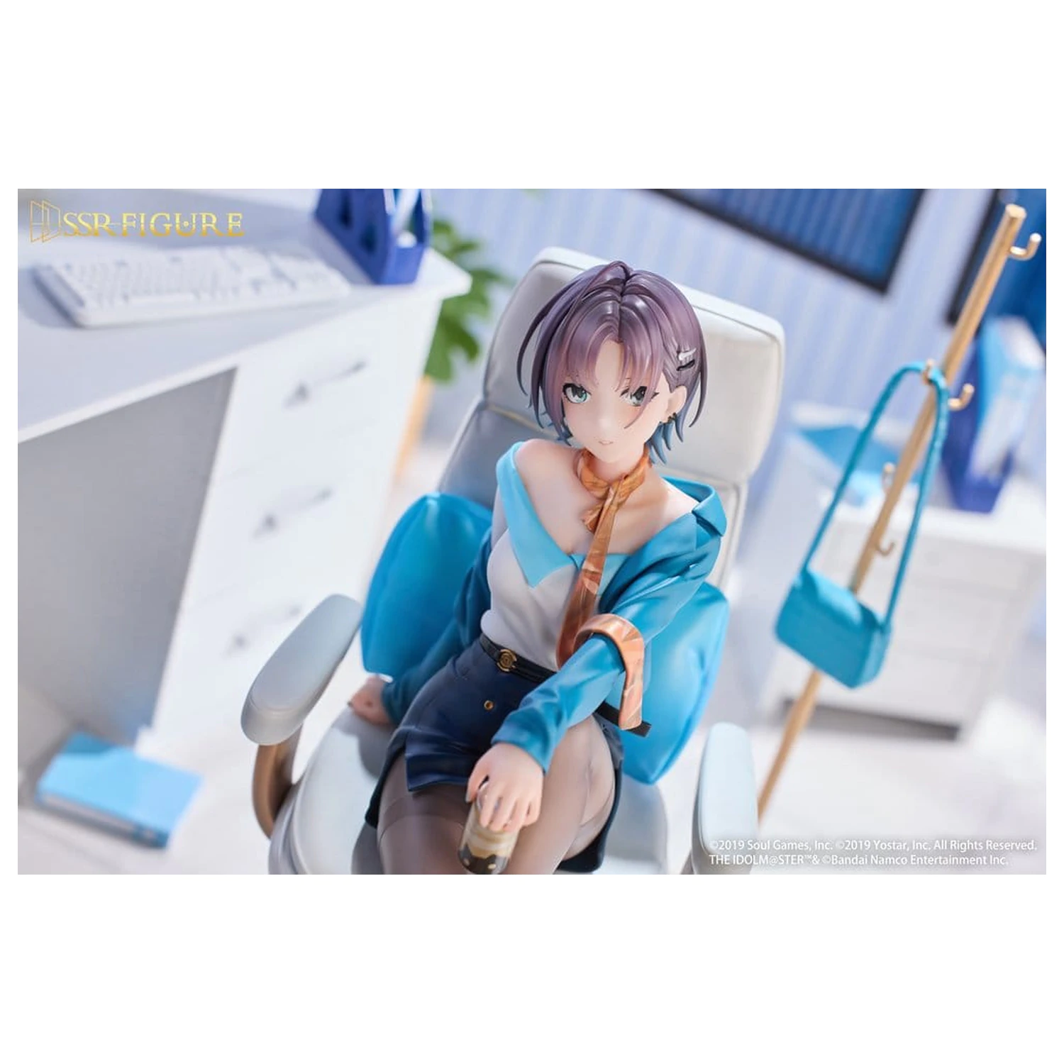 Idolmaster Shiny Colors x Mahjong Soul SSR 1/7 Asakura Tooru Leisurely Grace Ver. PVC szobor figura 21 cm   termékfotó
