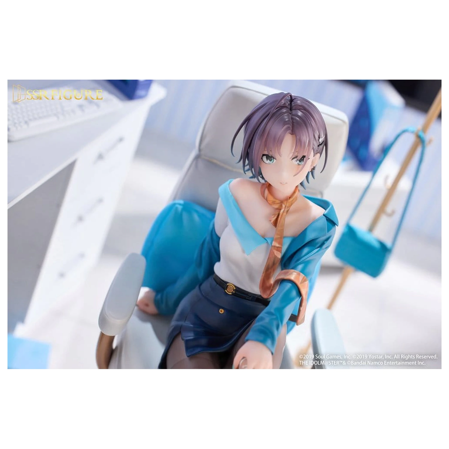 Idolmaster Shiny Colors x Mahjong Soul SSR 1/7 Asakura Tooru Leisurely Grace Ver. PVC szobor figura 21 cm   termékfotó
