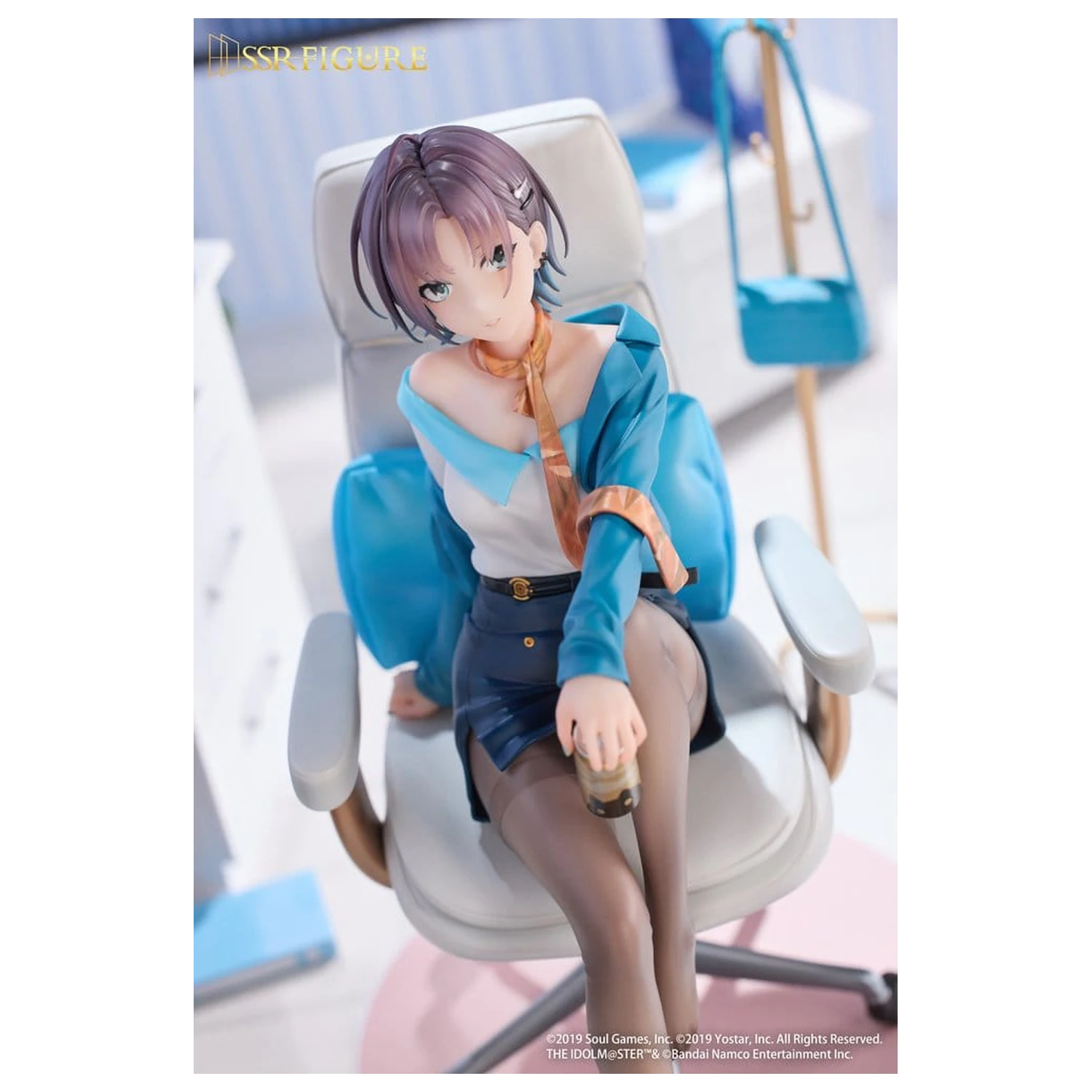Idolmaster Shiny Colors x Mahjong Soul SSR 1/7 Asakura Tooru Leisurely Grace Ver. PVC szobor figura 21 cm   termékfotó