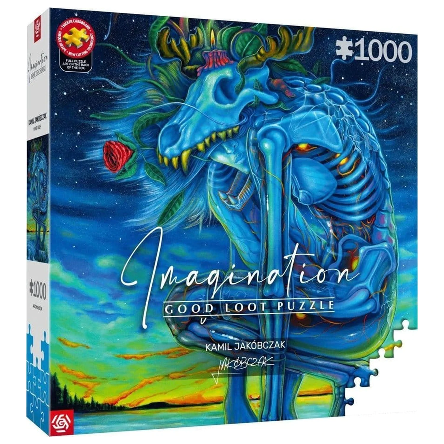 Imagination Series puzzle Kamil Jakóbczak Bialy Wilk (1000 darab)  termékfotó