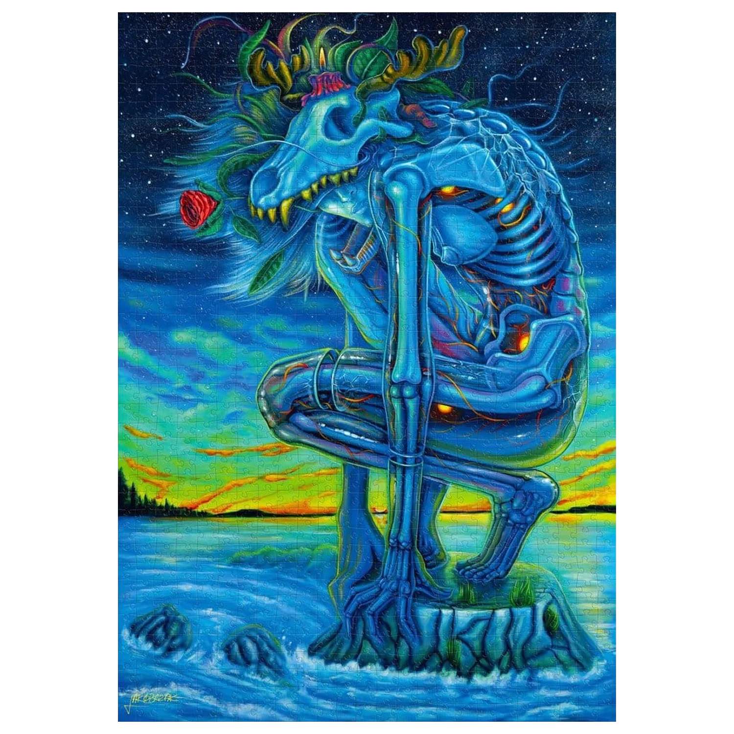 Imagination Series puzzle Kamil Jakóbczak Bialy Wilk (1000 darab)  termékfotó