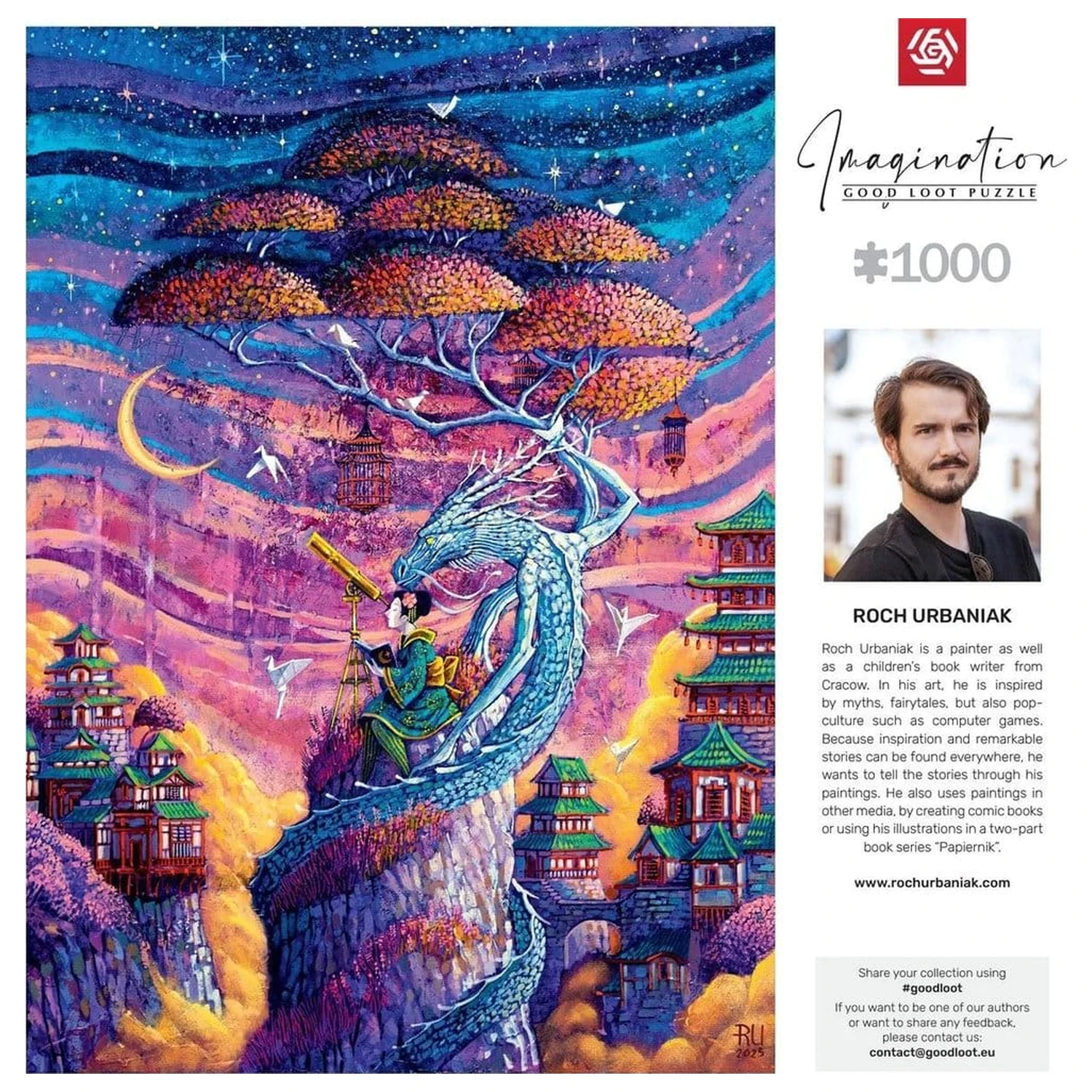 Imagination Series Puzzle Roch Urbaniak Sakura i Ryu (1000 darab) termékfotó