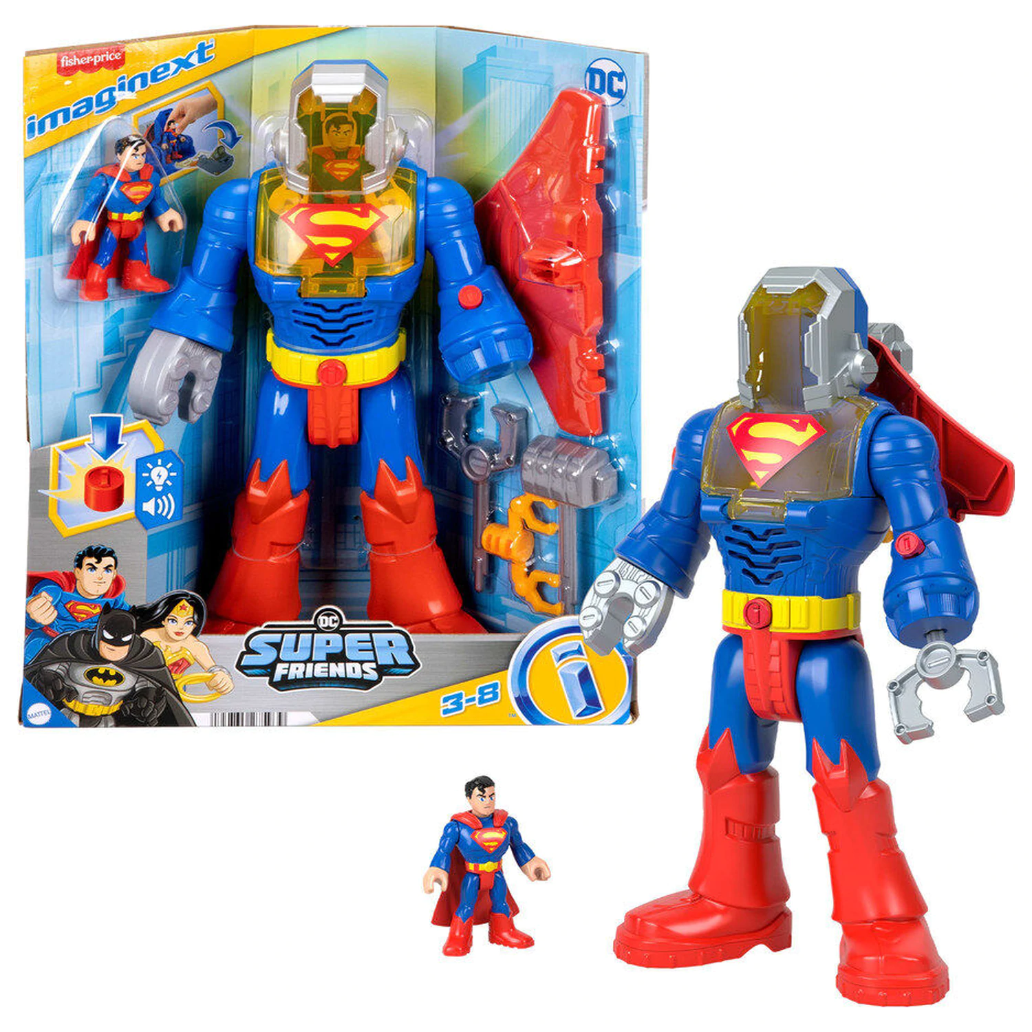Imaginext DC Comics Super Friends Superman figura 30,5cm termékfotó