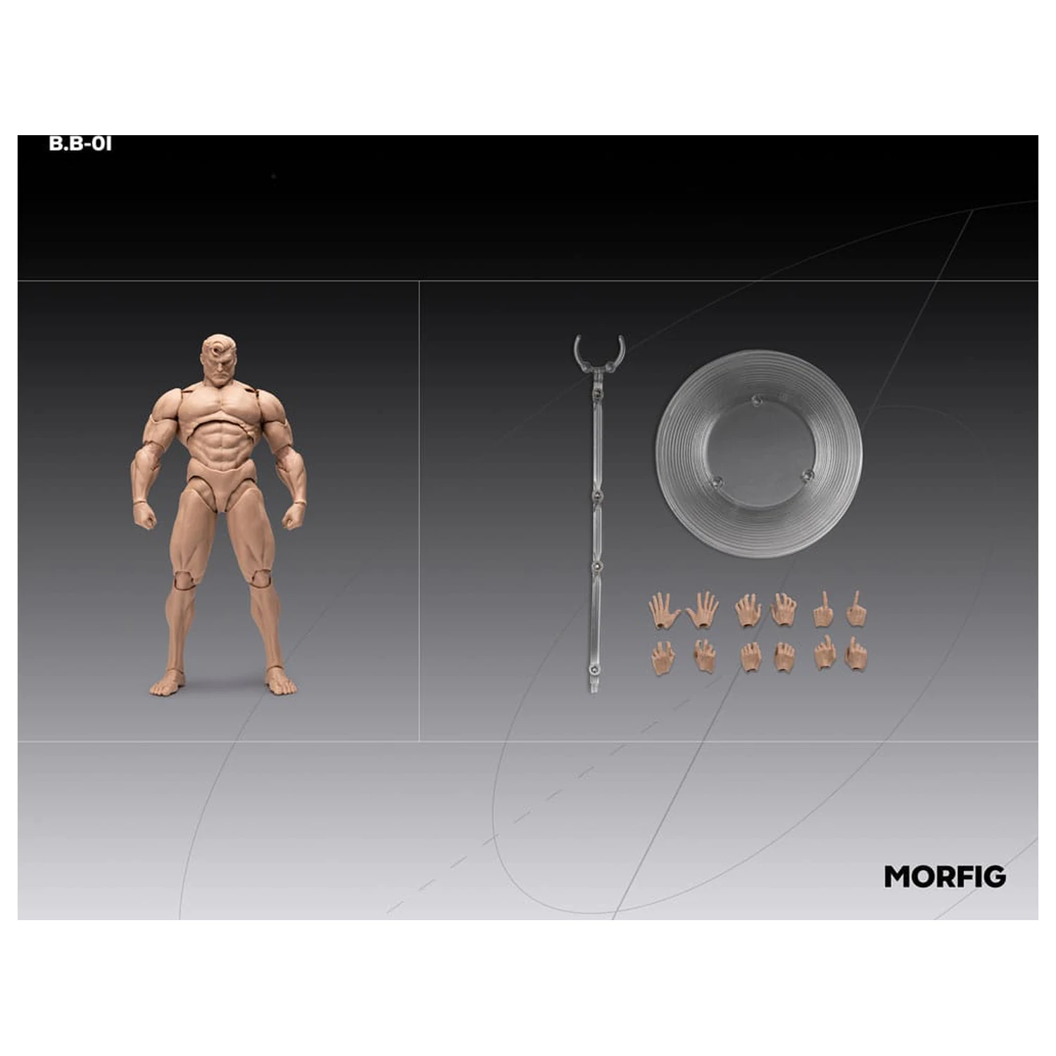 Inart 1/12 Blank Male Body White akciófigura 17 cm   termékfotó