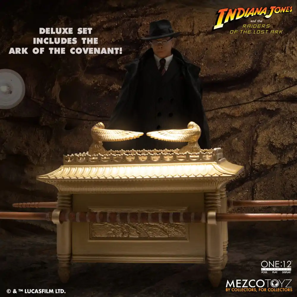 Indiana Jones 1/12 Major Toht and Ark of the Covenant Deluxe Boxed akciófigura csomag 16 cm termékfotó