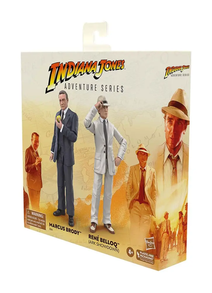 Indiana Jones Adventure Series Marcus Brody &amp; René Belloq (Ark Showdown) (Raiders of the Lost Ark) akciófigura csomag 15 cm termékfotó